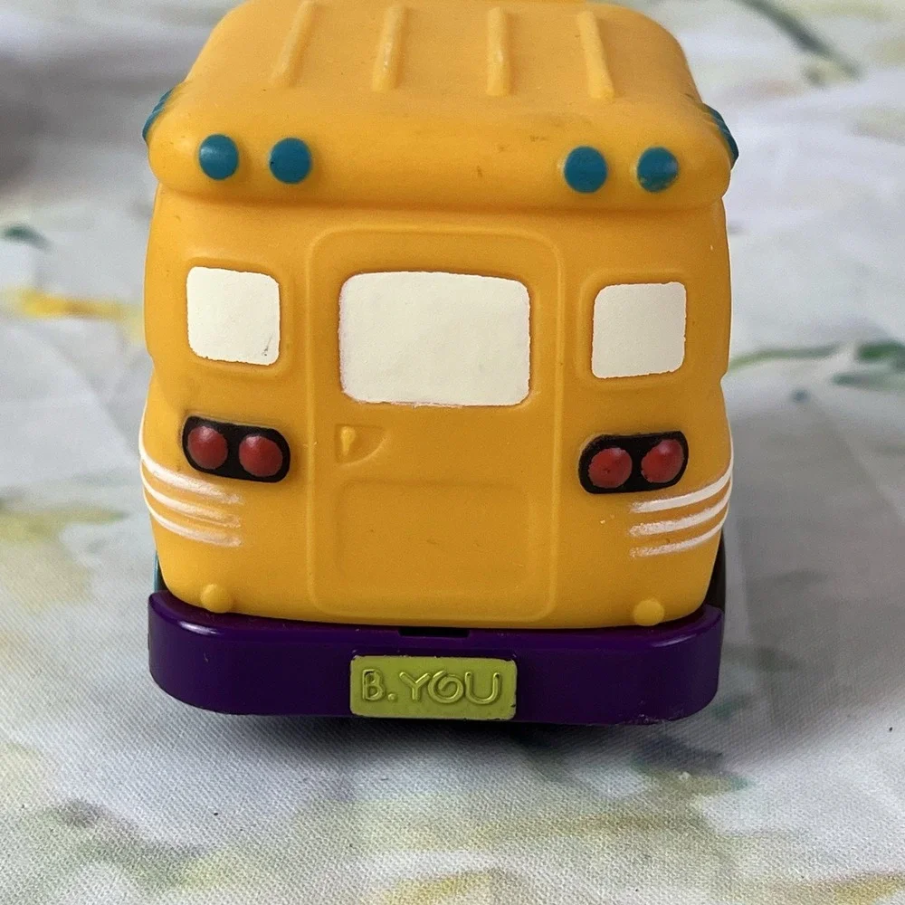 Mini Wheels Pull-Back Vehicles Bus Police Car Safety Just Be You Lot My B Toys